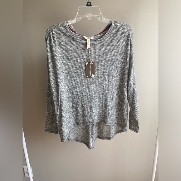 Matilda Jane Kayla drape split back long sleeve top - Picture 1 of 7